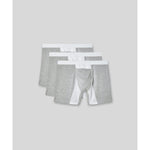 close-up of horizontal fly on mens boxer brief 3 pack