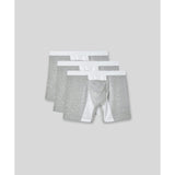 close-up of horizontal fly on mens boxer brief 3 pack