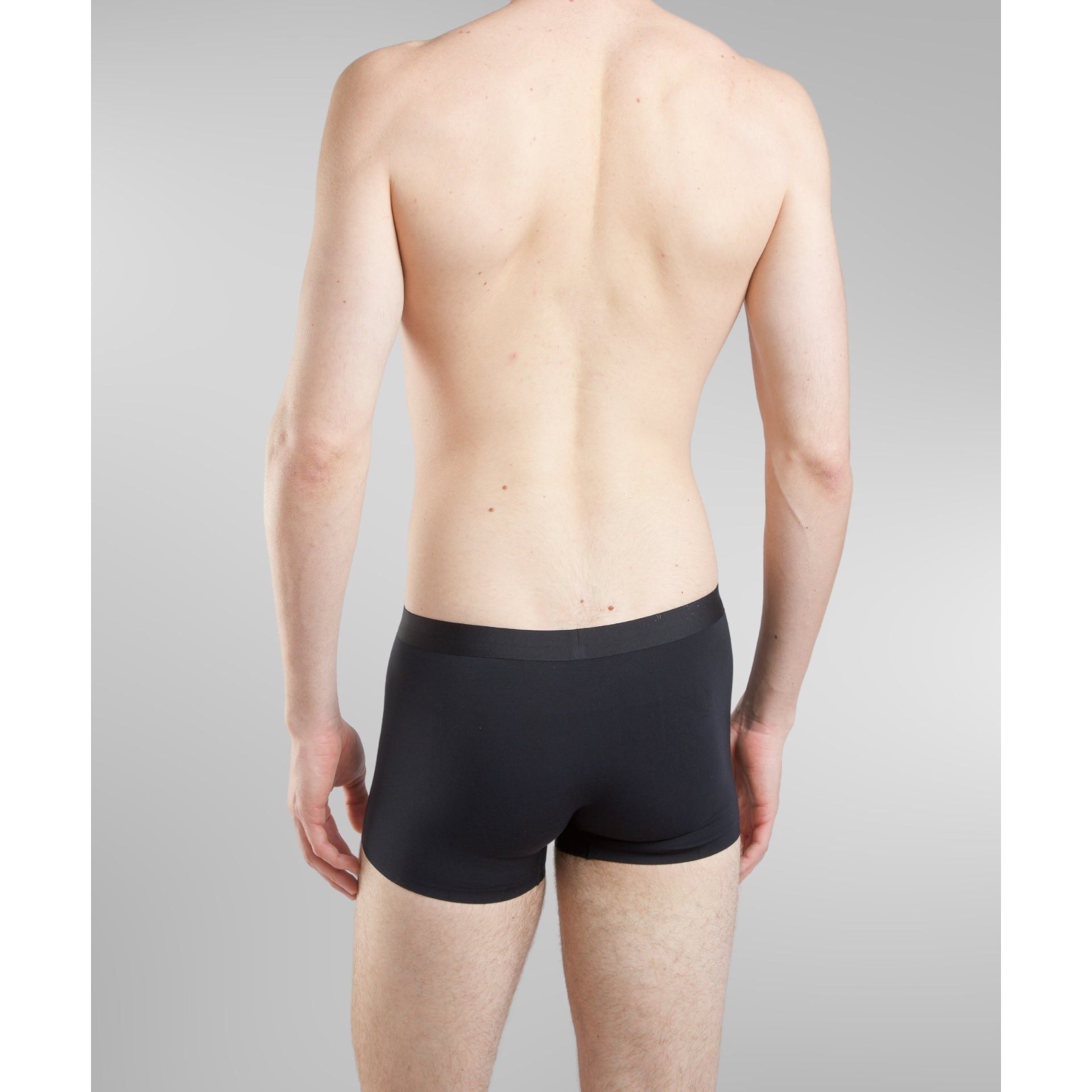 On Model SilkCut Micro Modal Air trunks emphasizing soft texture