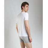 Soft Micro Modal V-neck undershirt Black back view tagless comfortable undershirt