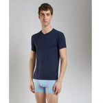 Lifestyle image of SilkCut Micro Modal Air undershirt symbolizing breathable everyday luxury