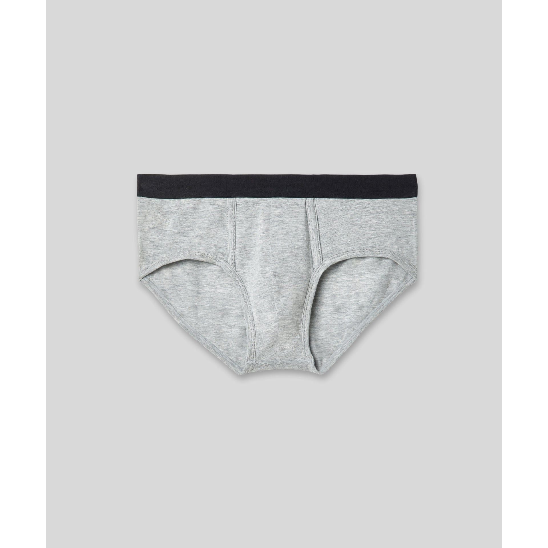 Model wearing SilkCut hip brief displaying sleek, contoured pouch