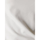 Close-up of a textured white fabric surface