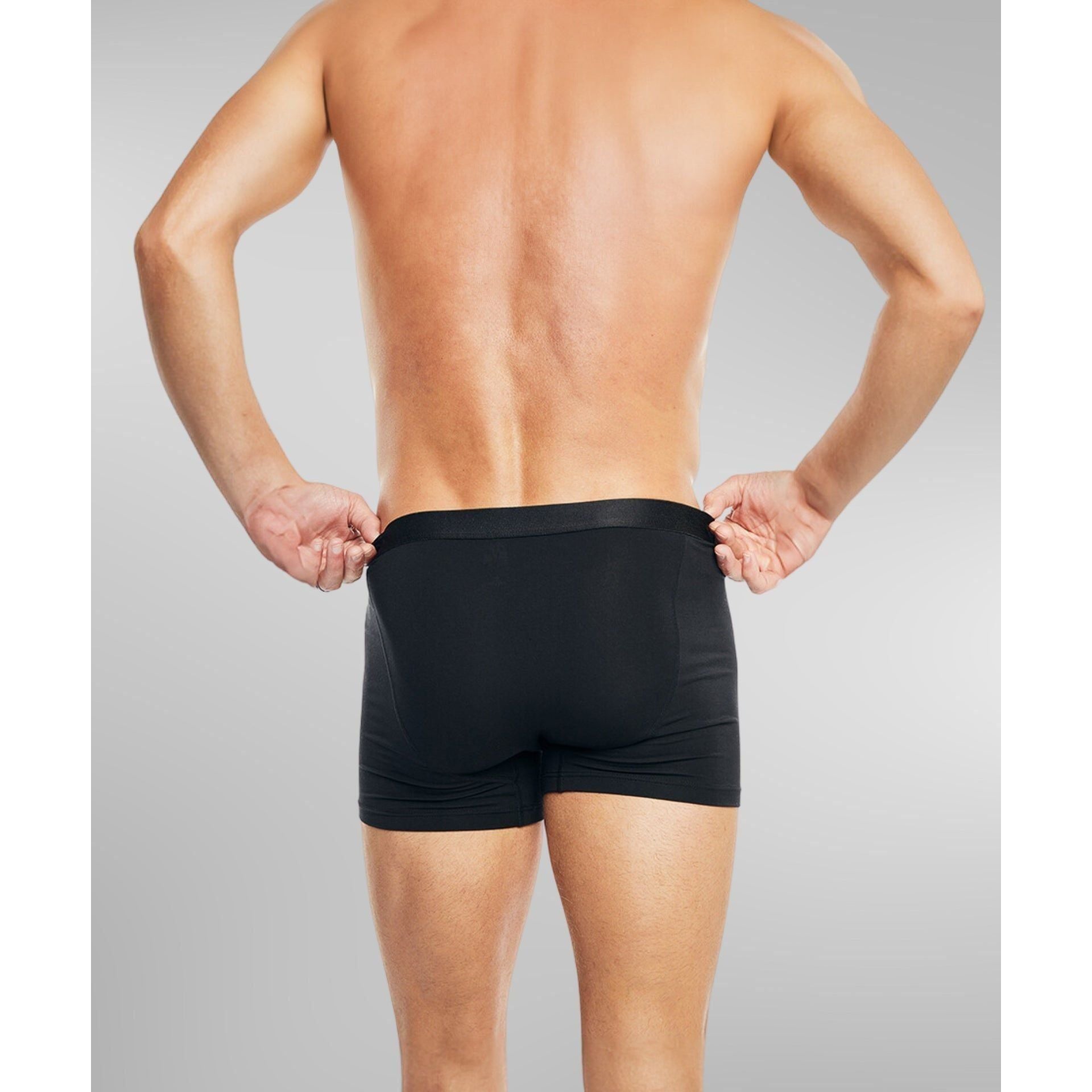 Lightweight moisture wicking mens boxer briefs for gym and travel comfort