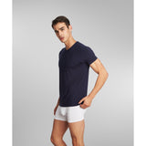 silkcut v-neck undershirt high-end breathable blend