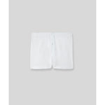 White Slim Button Boxer Brief – breathable Micro Modal with front button fly