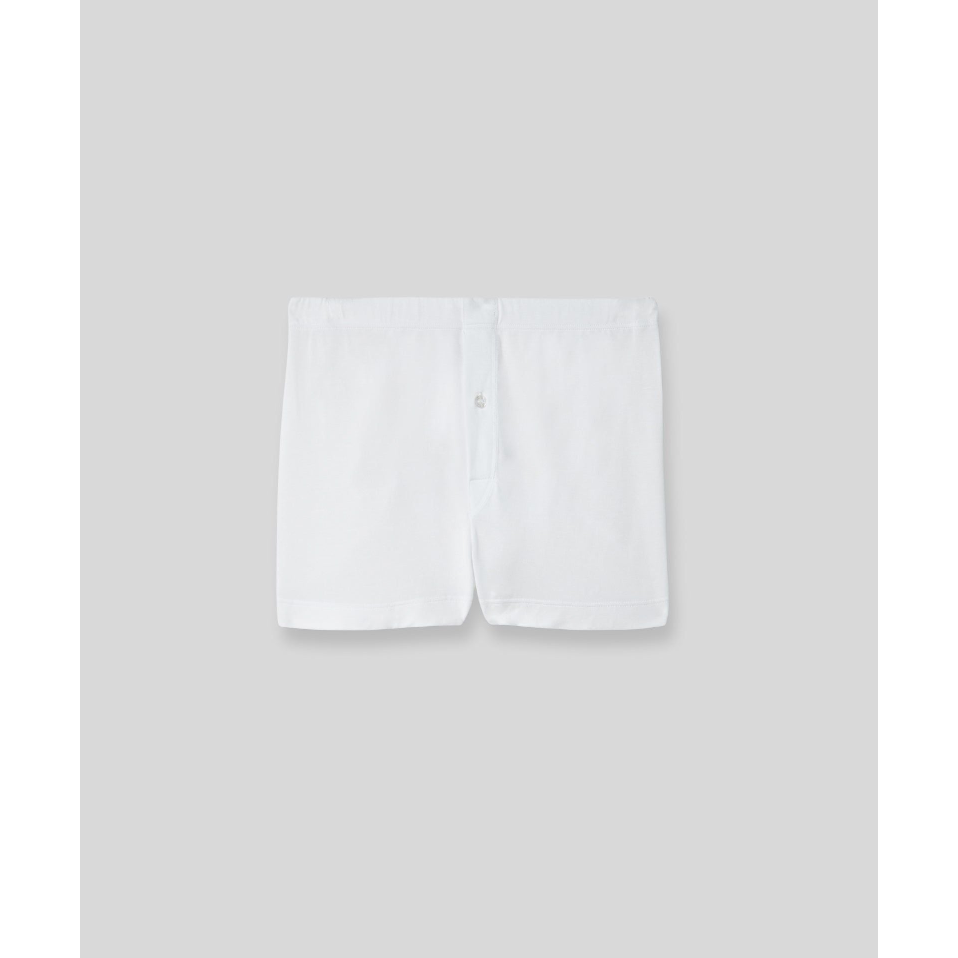 White Slim Button Boxer Brief – breathable Micro Modal with front button fly