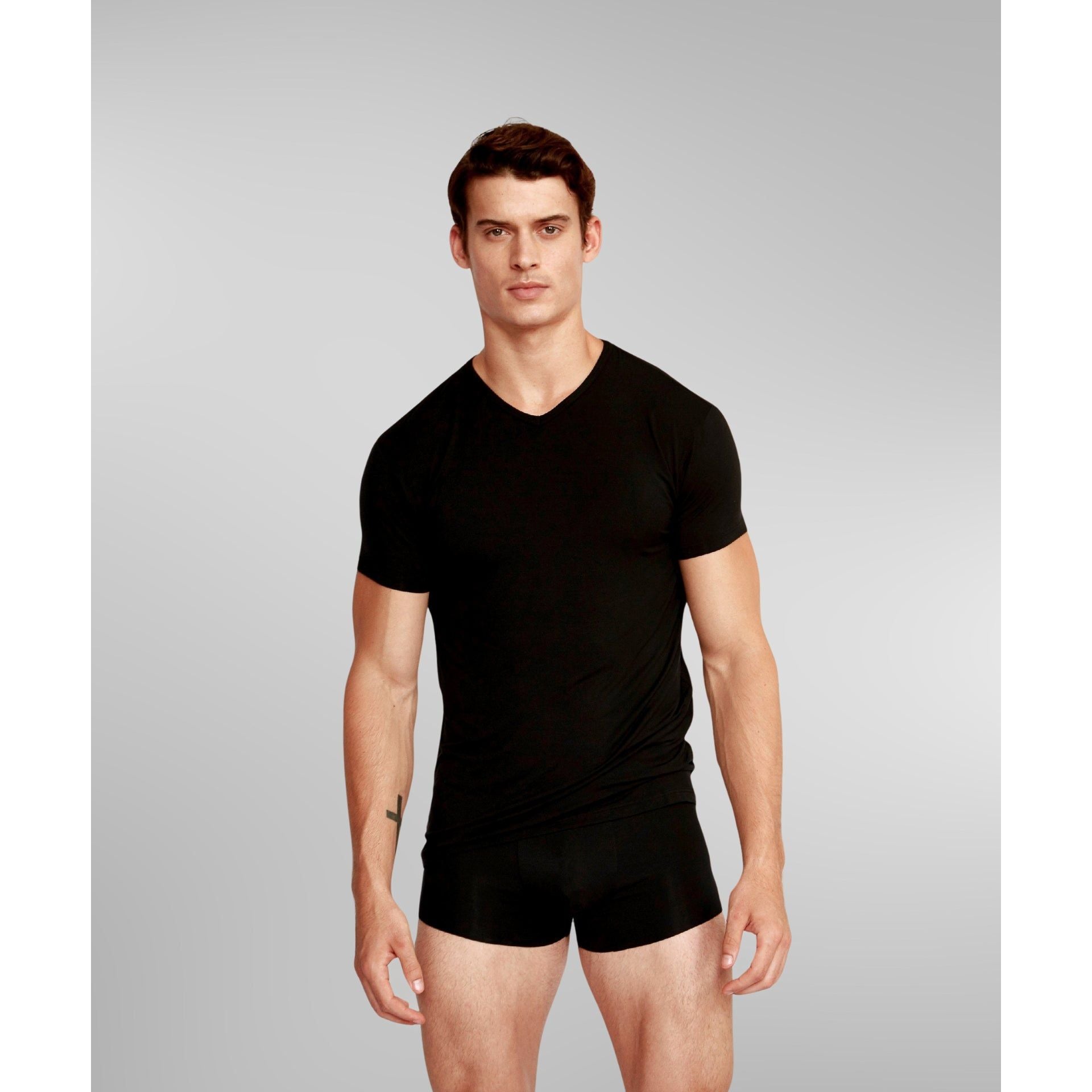 silkcut v-neck undershirt ultra-soft lightweight fit