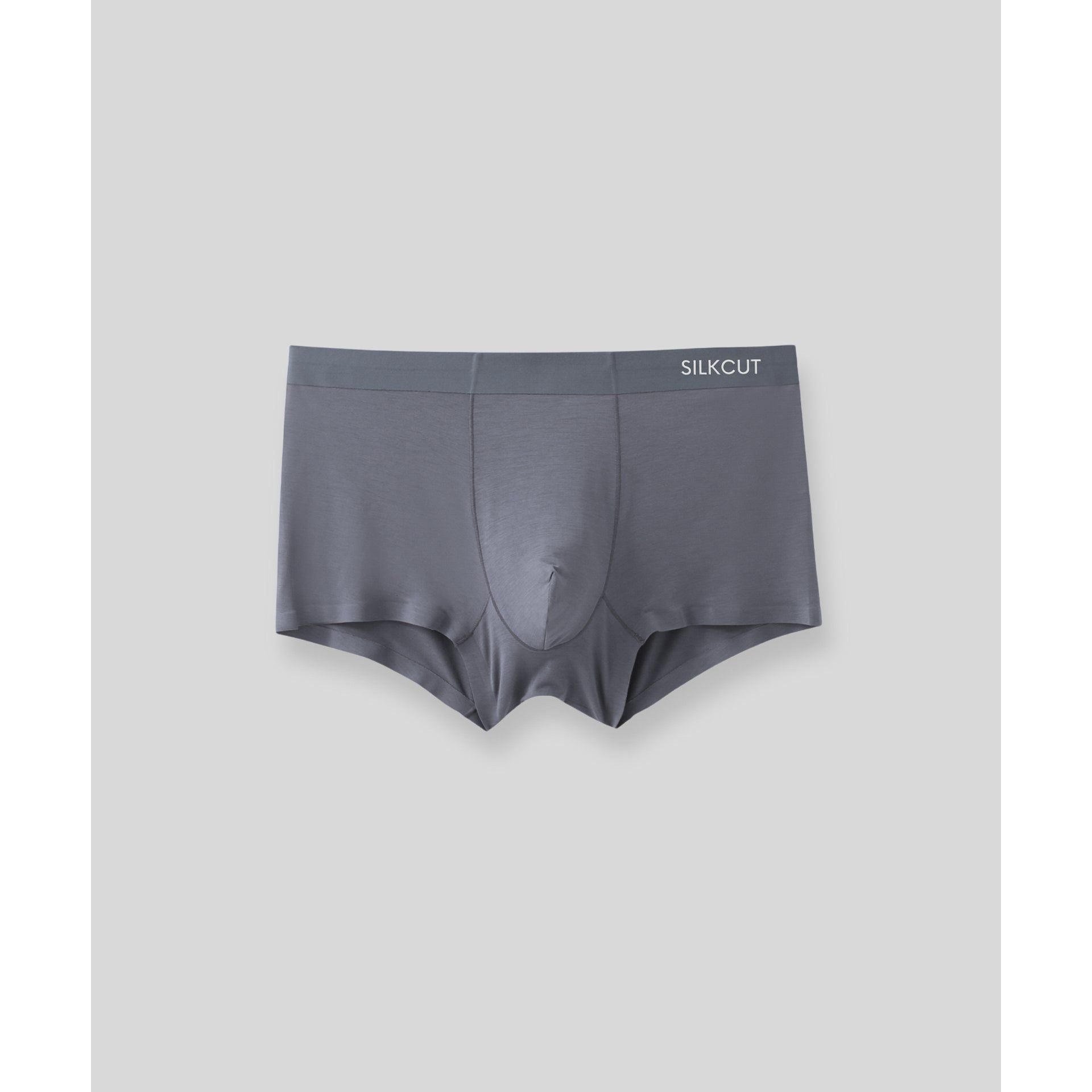 Flat lay of SilkCut pouch trunks showing waistband design