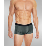 SilkCut no-roll waistband detail with subtle branding on Sea Island Cotton Boxer Trunks
