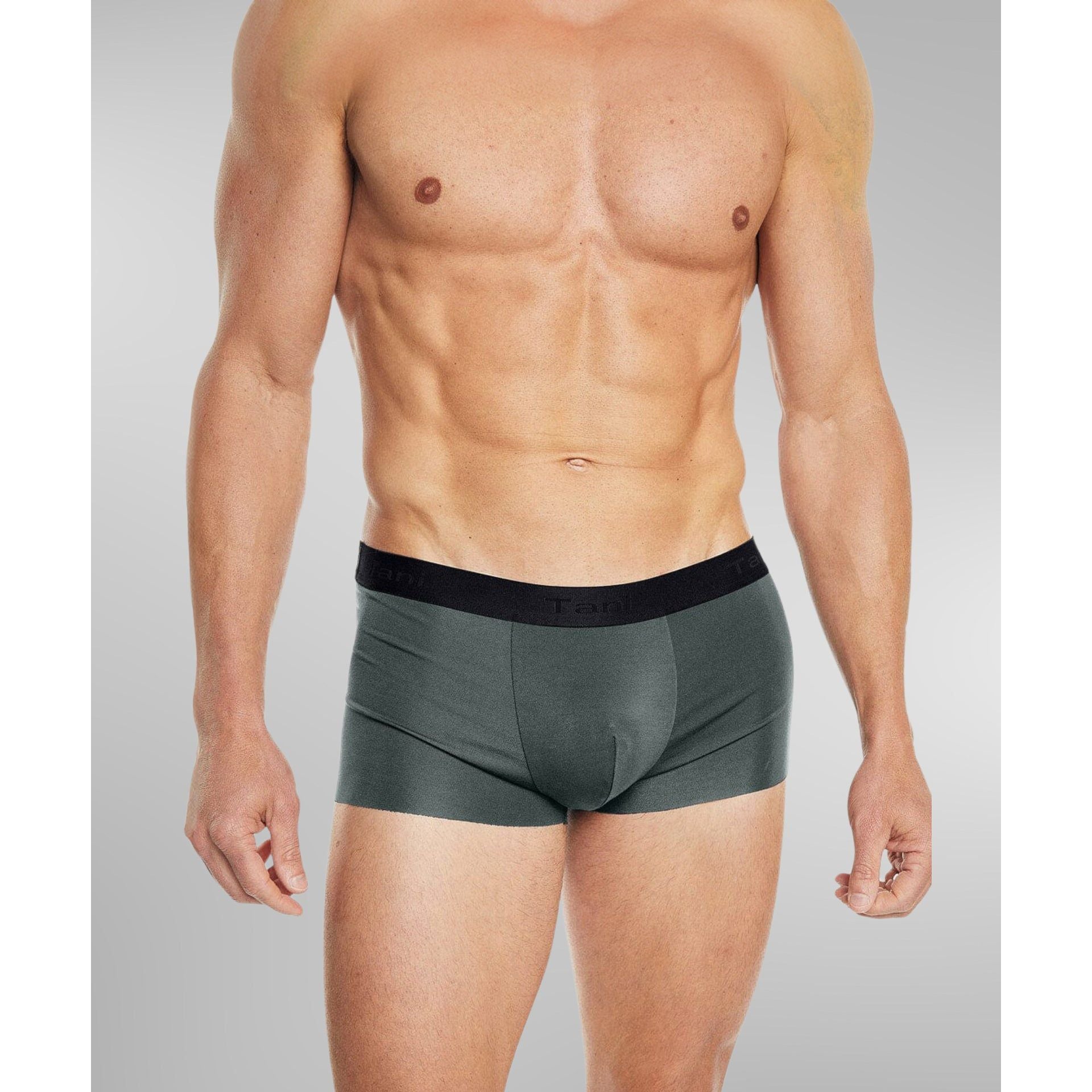 SilkCut no-roll waistband detail with subtle branding on Sea Island Cotton Boxer Trunks