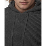 Silk & Wool LuxeLayer Pullover in Dark Smoke – breathable knit for everyday style