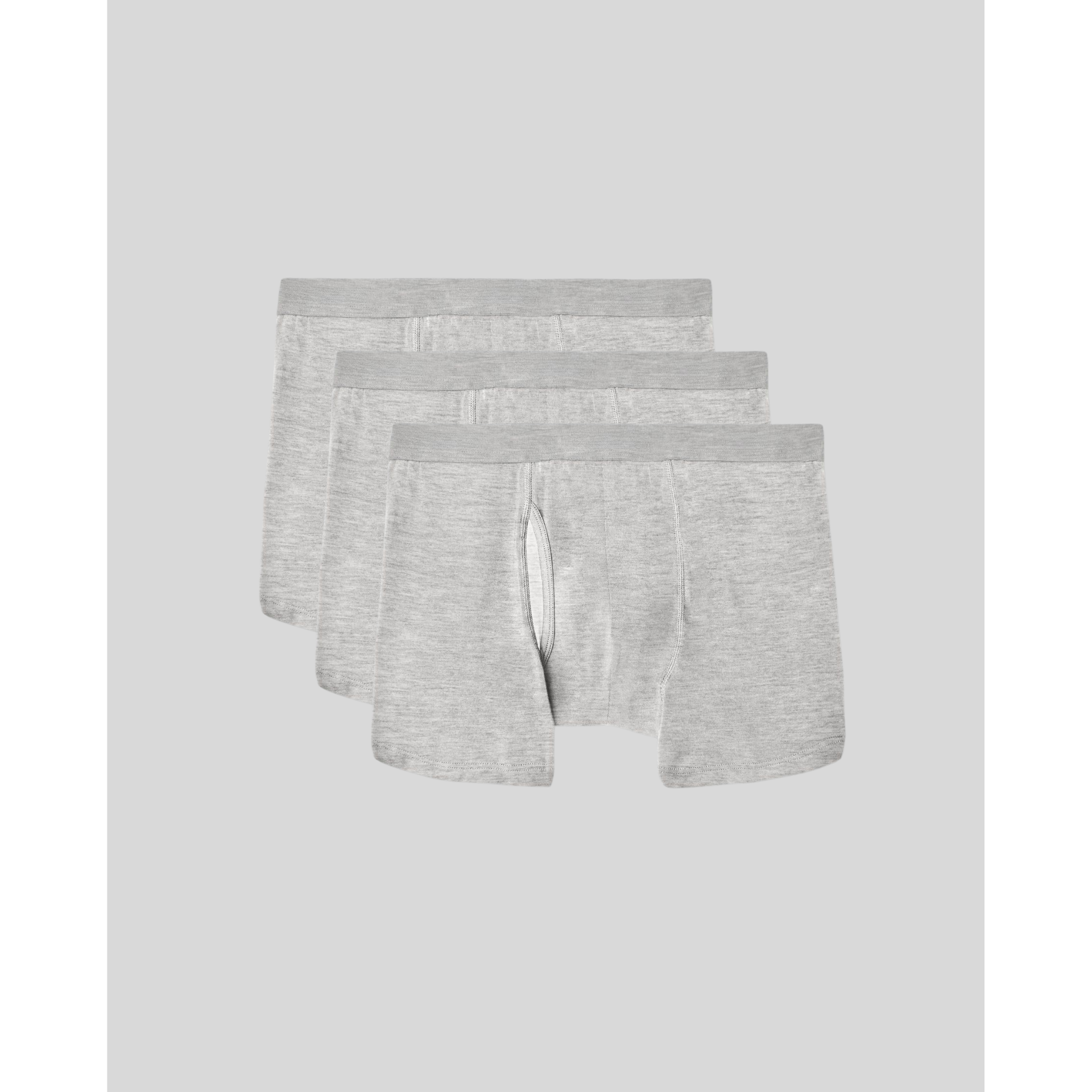 Ultra soft cooling mens boxer briefs with functional fly and pouch support