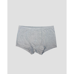 flat lay of light grey modal trunk underwear