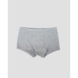 flat lay of light grey modal trunk underwear