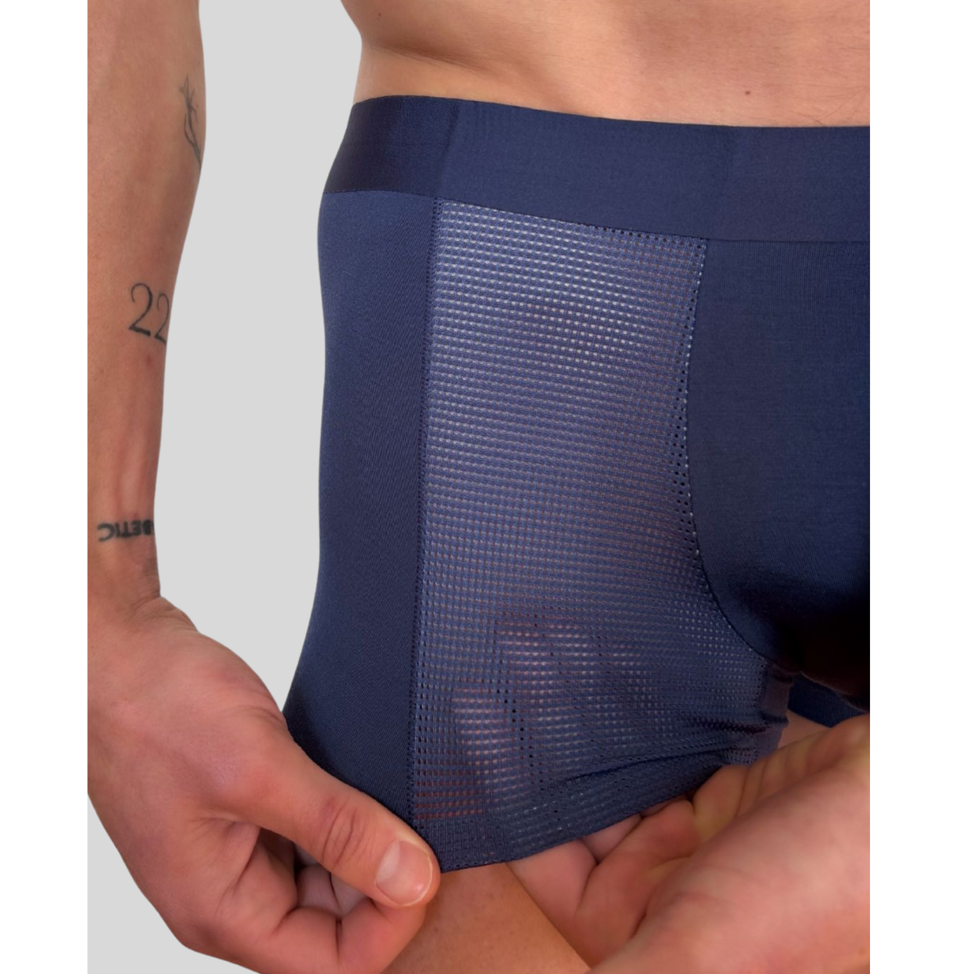 Men’s modal trunks seamless design breathable mesh panels