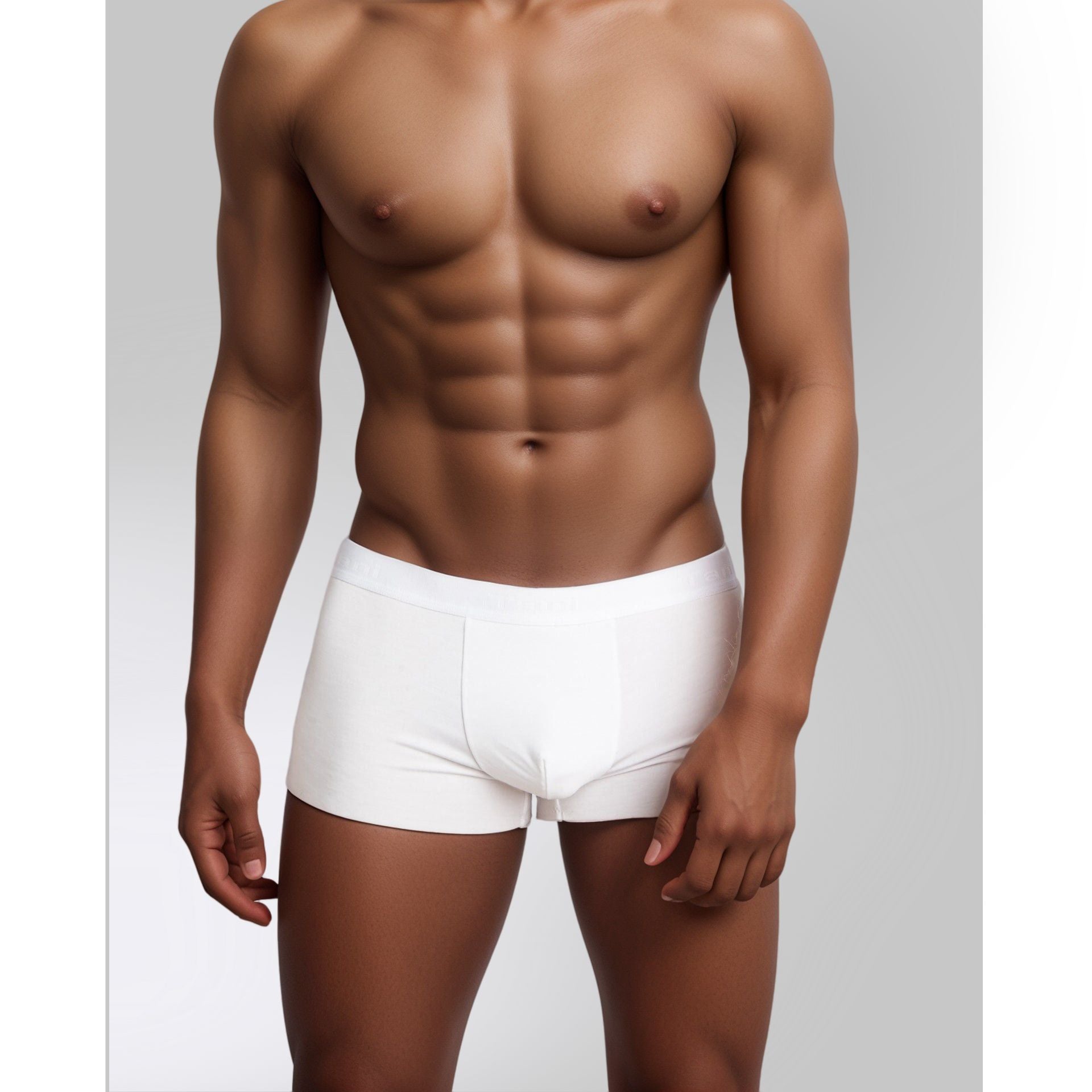 SilkCut Sea Island Cotton Boxer Trunks for Men in Black – Luxury Soft and Breathable Underwear