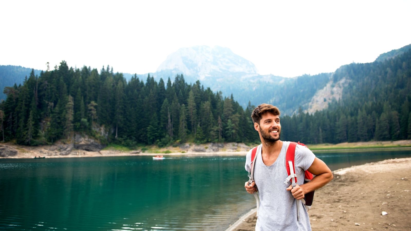Man practicing healthy underwear hygiene habits outdoors while wearing comfortable breathable underwear