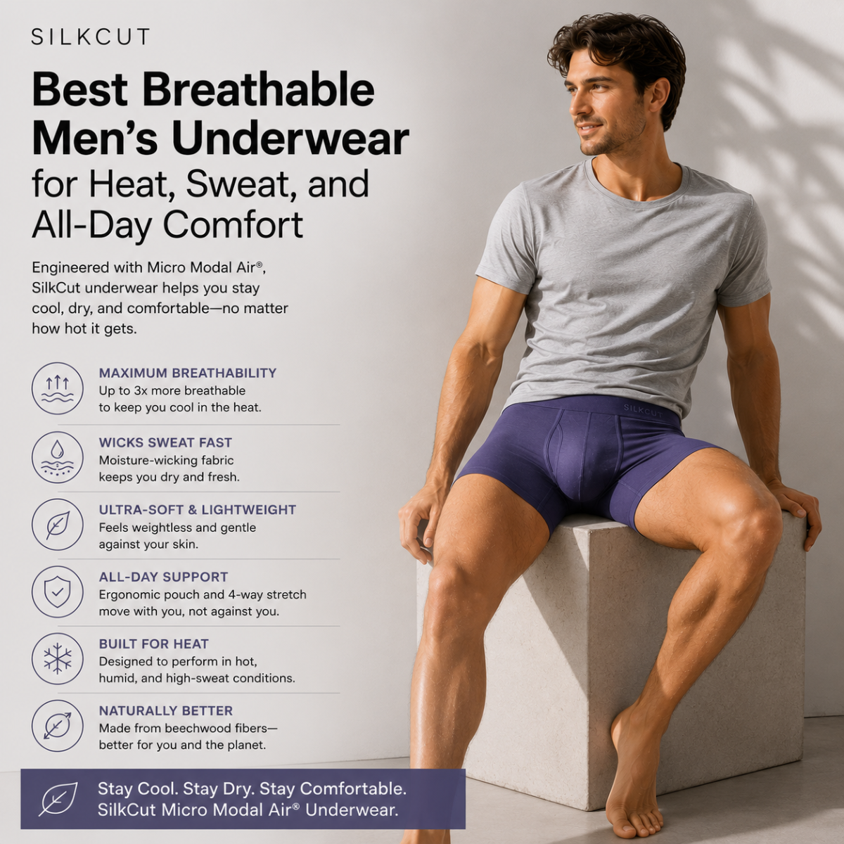 Best Breathable Men’s Underwear for Heat, Sweat, and All-Day Comfort