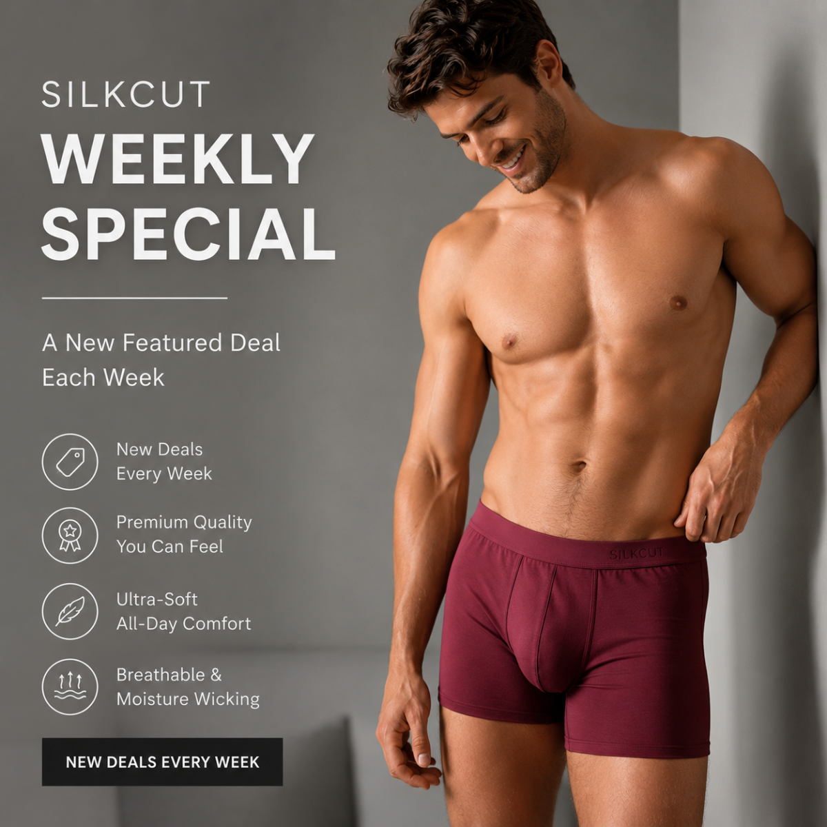 Silkcut boxer briefs, weekly special micro modal underwear to our luxury loungewear