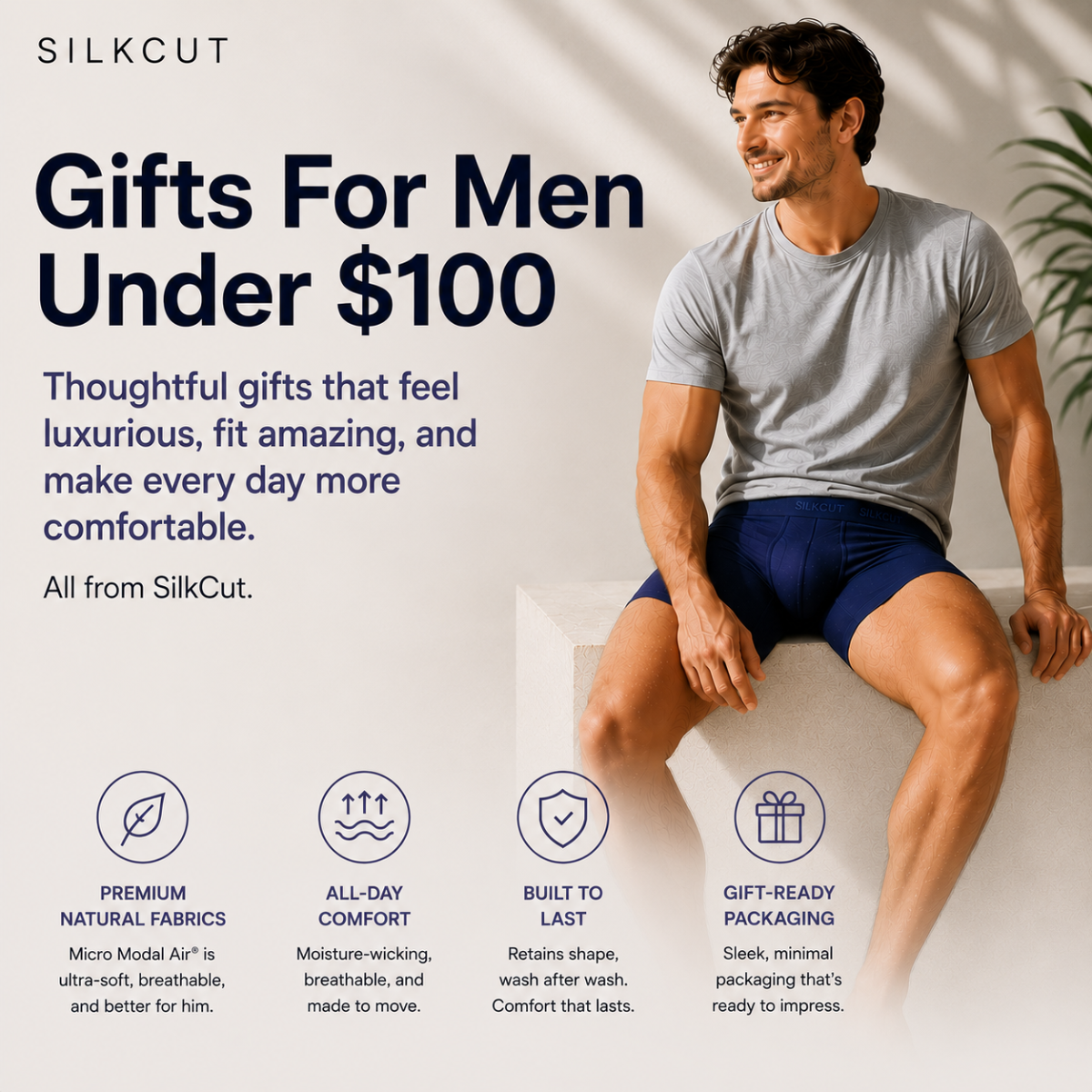 The Gifts Under $100 for Men collection features premium men’s underwear bundles