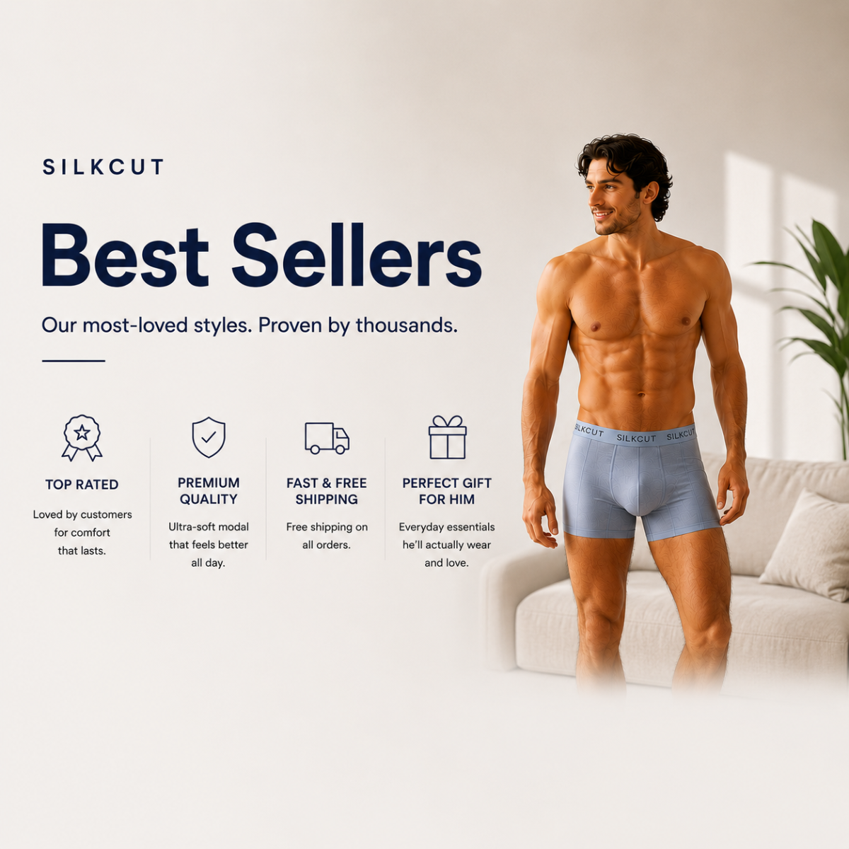 SilkCut underwear is designed for breathability, softness, and moisture management using advanced Micro Modal Air® fabric. These styles deliver lightweight comfort, smooth support, and reliable everyday performance for work, travel, and daily wear.