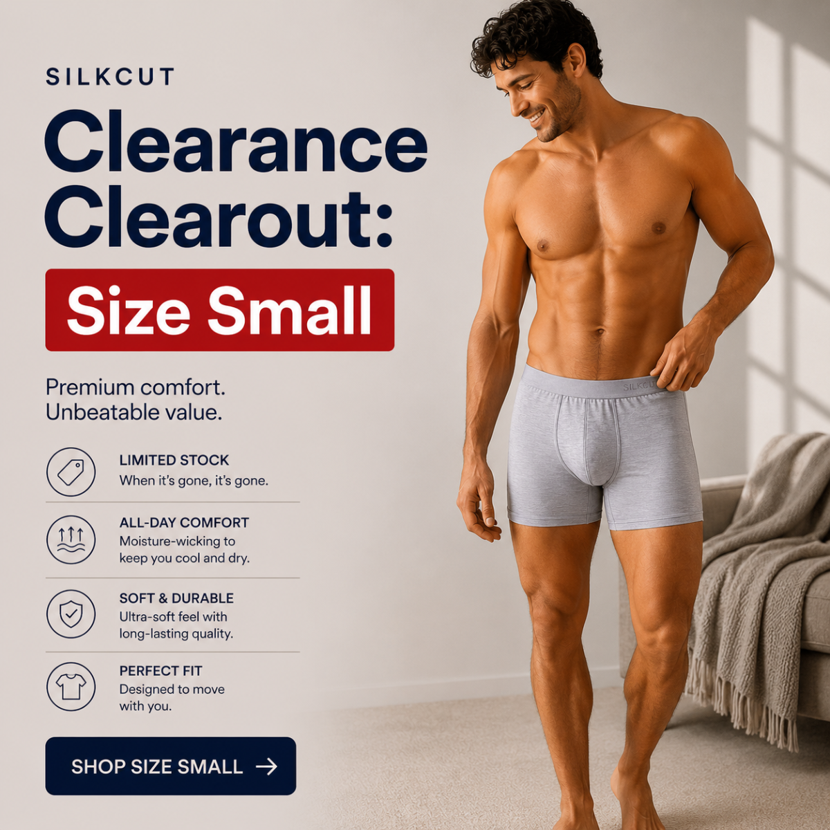 Size Small men’s underwear Clearance Clearout:
