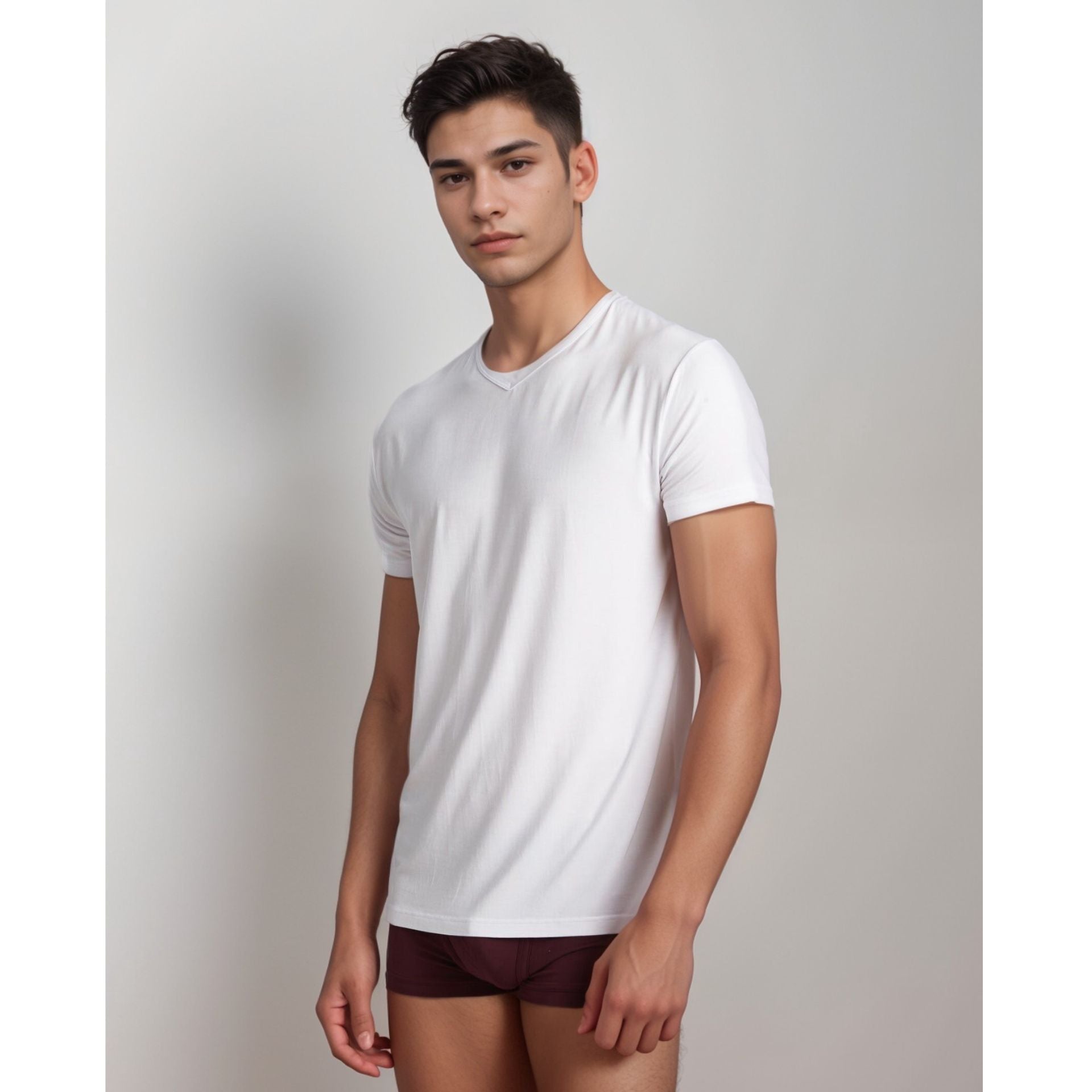 Apex V-neck men’s undershirt made with Micro Modal Air – front view