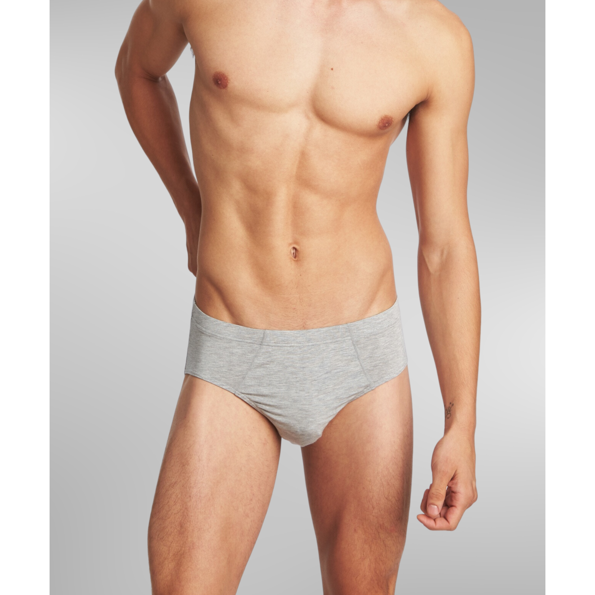 front view of a man wearing SilkCut Briefs