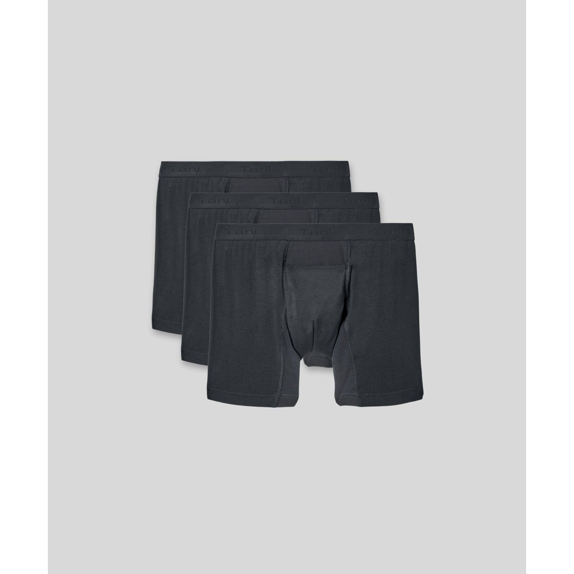 Mens Boxer Brief with Fly - 3 Pack