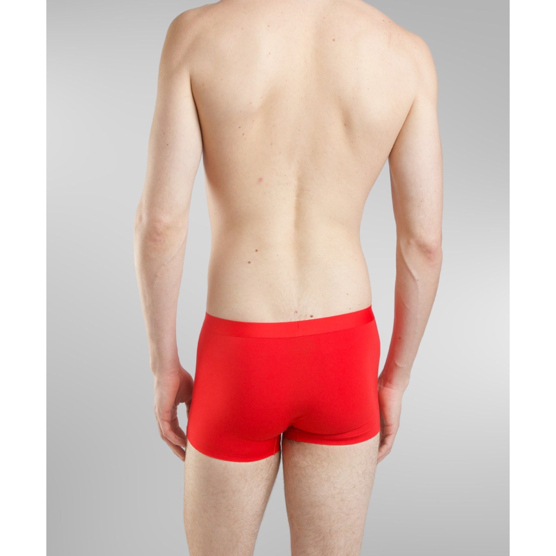 SilkCut Mens Trunk Underwear in red