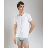 Apex Essential V-Neck T-Shirts – 2-Pack (Black & White)