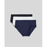 SilkCut Modal Briefs – 3-Pack Multicolor (Black, White, Navy, Grey)