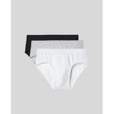 SilkCut Modal Briefs – 3-Pack Multicolor (Black, White, Navy, Grey)
