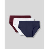 SilkCut Modal Briefs – 3-Pack Multicolor (Cabernet, White, Navy, Black)