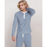 Men's Cotton Henley Sleep Shirt – Perfect for Relaxation and All-Night Comfort