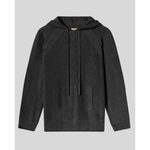 Dark Smoke LuxeLayer Silk & Wool Pullover – Sleek charcoal tone with ultra-soft texture