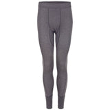 Gray thermal leggings on a white background
