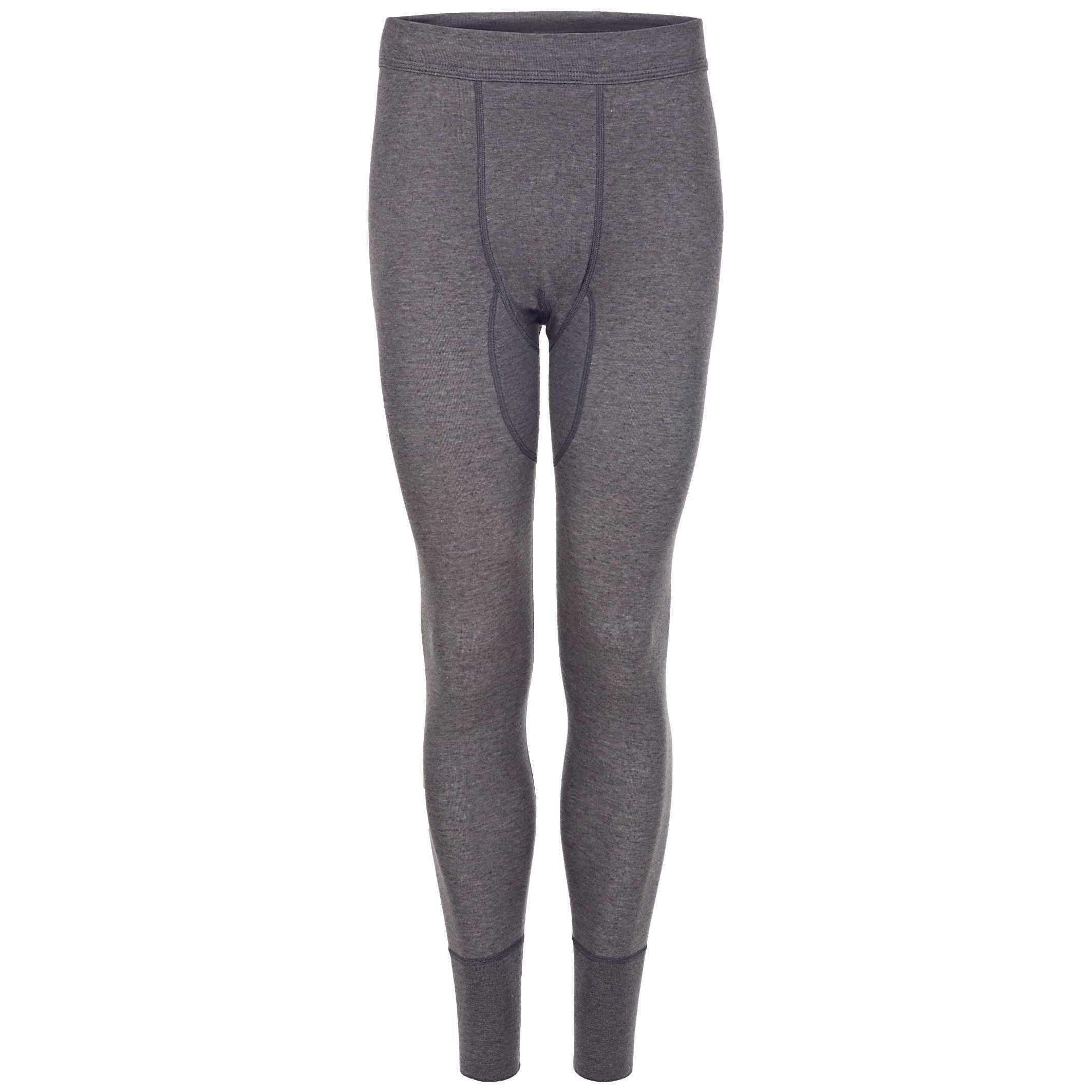 Gray thermal leggings on a white background
