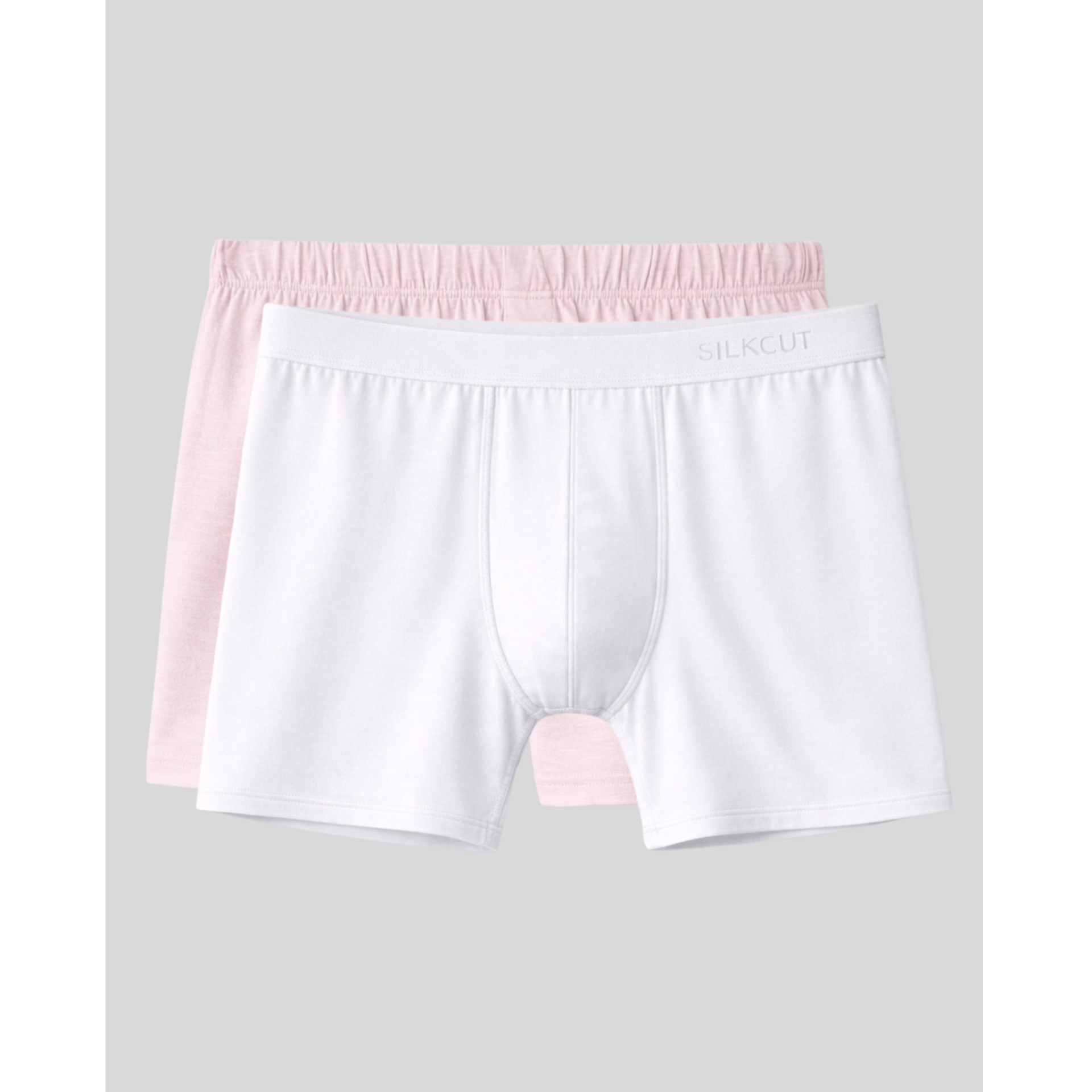 Pink and White Valentines day boxer brief for men