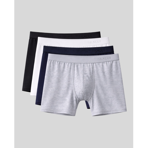 SilkCut Men’s Micro Modal Air Boxer Briefs – 4 Pack