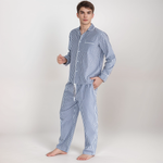 High-end men’s cotton pajama set with a stylish and comfortable design