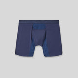 Blue Boxer Brief with Horizontal Fly