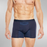 Blue Boxer Brief with Horizontal Fly