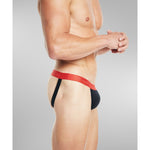 jockstrap for men in black and red color