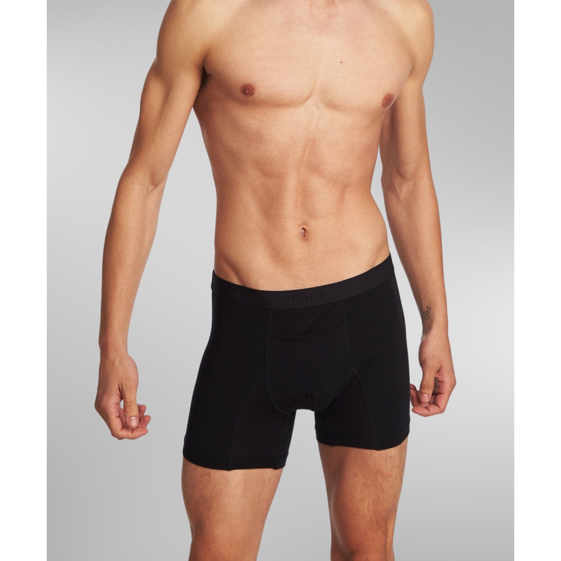 black coloured boxer brief for men