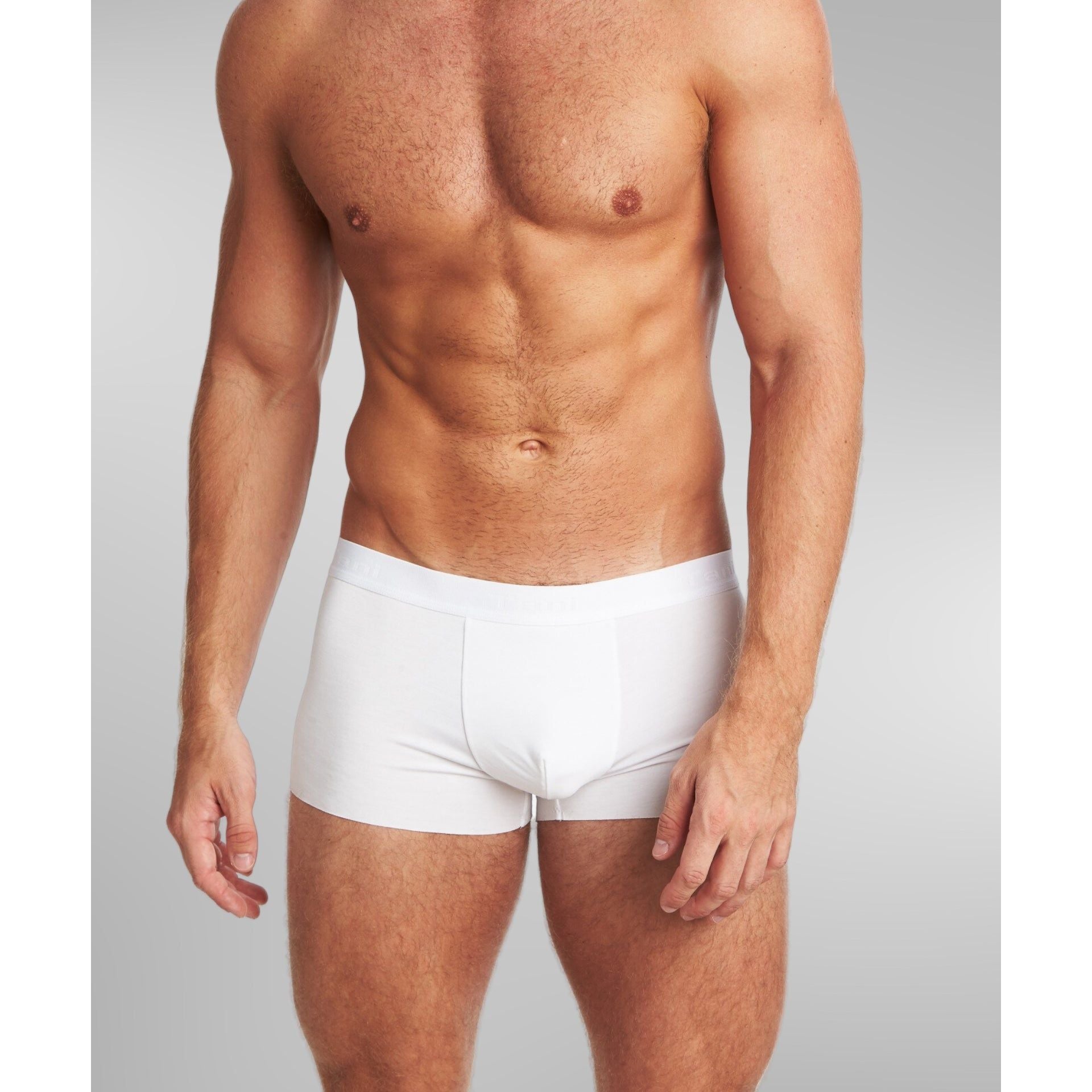 Mens Trunk Underwear in White