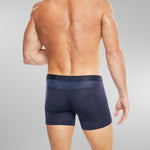 Men wearing a blue Boxer Brief with Horizontal Fly