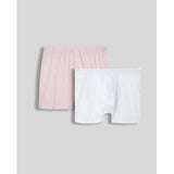SilkCut Micro Modal Air Duo: White Boxer Brief & Pink Boxer Bundle