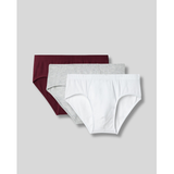 SilkCut Modal Briefs – 3-Pack Multicolor (Cabernet, White, Navy, Black)
